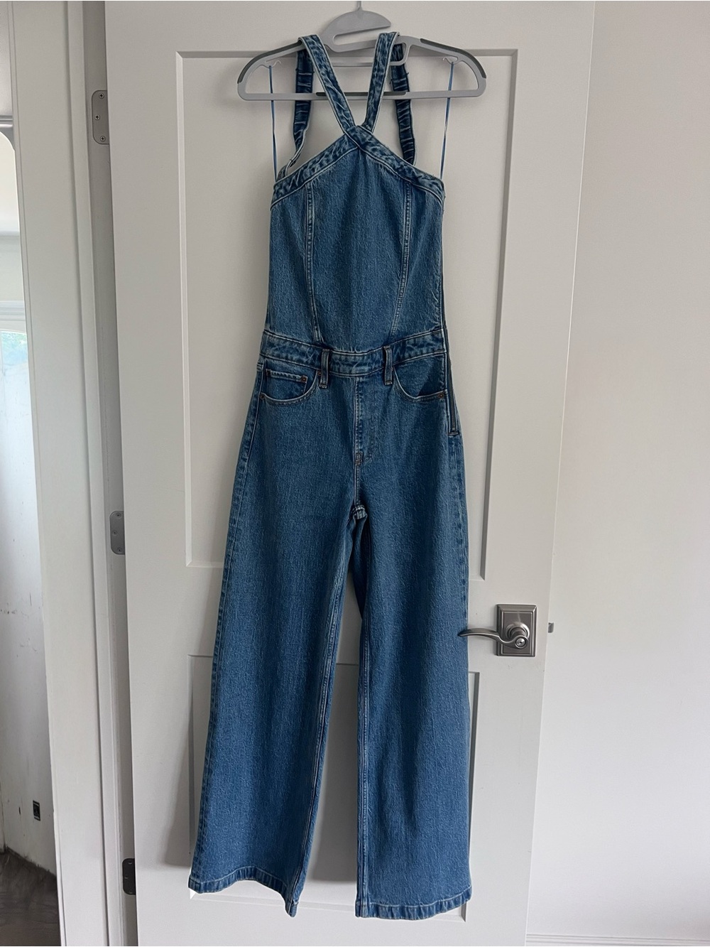 Abercrombie & Fitch Blue Denim Jumper Overalls